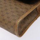 GUCCI Micro GG Supreme Shoulder Bag PVC Beige Gold Auth BA4331-9