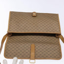 GUCCI Micro GG Supreme Shoulder Bag PVC Beige Gold Auth BA4331-19