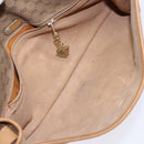 GUCCI Micro GG Supreme Shoulder Bag PVC Beige Gold Auth BA4331-11