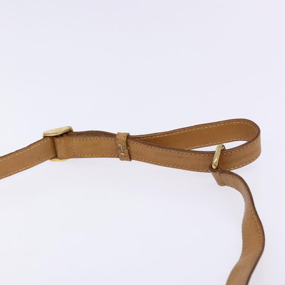 GUCCI Micro GG Supreme Shoulder Bag PVC Beige Gold Auth BA4331