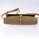 GUCCI Micro GG Supreme Shoulder Bag PVC Beige Gold Auth BA4331-5