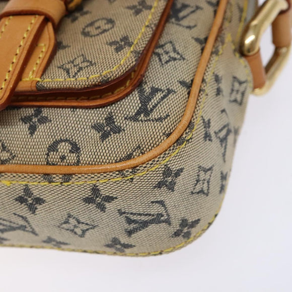 LOUIS VUITTON Monogram Mini Juliet PM Shoulder Bag Blue M92005 LV Auth BA4335