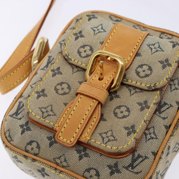 LOUIS VUITTON Monogram Mini Juliet PM Shoulder Bag Blue M92005 LV Auth BA4335