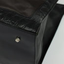 Gianni Versace Bag Crocodile Embossed Leather Multicolor Silver Auth BA4341-14