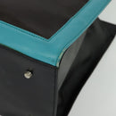 Gianni Versace Bag Crocodile Embossed Leather Multicolor Silver Auth BA4341-16