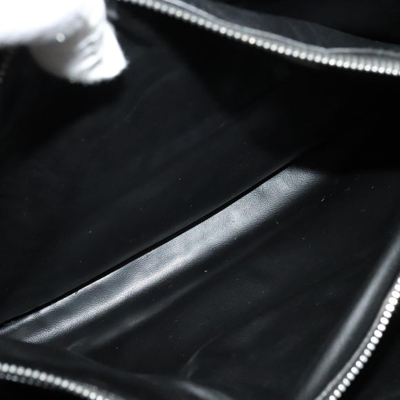 Gianni Versace Bag Crocodile Embossed Leather Multicolor Silver Auth BA4341