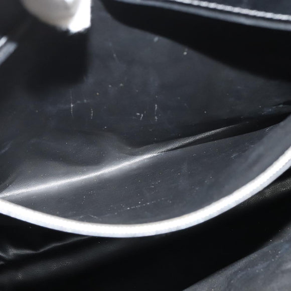 Gianni Versace Bag Crocodile Embossed Leather Multicolor Silver Auth BA4341