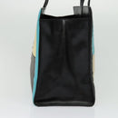 Gianni Versace Bag Crocodile Embossed Leather Multicolor Silver Auth BA4341-3