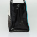 Gianni Versace Bag Crocodile Embossed Leather Multicolor Silver Auth BA4341-4