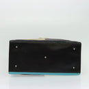 Gianni Versace Bag Crocodile Embossed Leather Multicolor Silver Auth BA4341-5