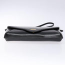 GUCCI Shoulder Bag Leather Black Gold Auth BA4343-5