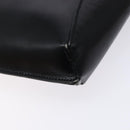 GUCCI Shoulder Bag Leather Black Gold Auth BA4343-16