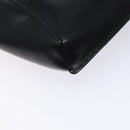 GUCCI Shoulder Bag Leather Black Gold Auth BA4343-17