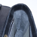 GUCCI Shoulder Bag Leather Black Gold Auth BA4343-21