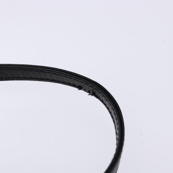 GUCCI Shoulder Bag Leather Black Gold Auth BA4343