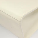 Salvatore Ferragamo Hand Bag Patent leather White Gold Auth BA4344-15