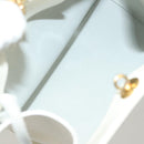 Salvatore Ferragamo Hand Bag Patent leather White Gold Auth BA4344-11