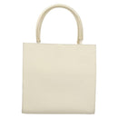 Salvatore Ferragamo Hand Bag Patent leather White Gold Auth BA4344-2