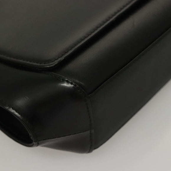 VALENTINO Shoulder Bag Leather Black Auth BA4347