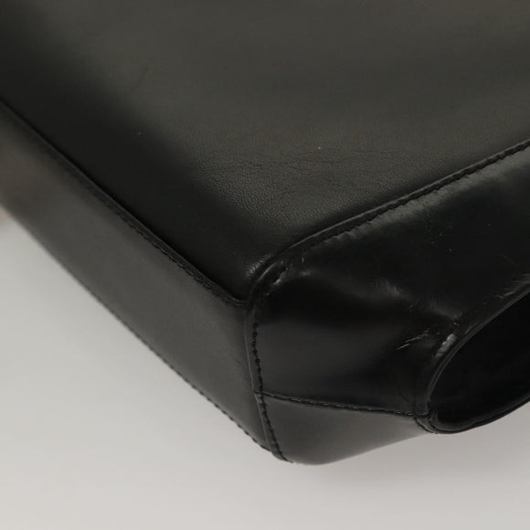 VALENTINO Shoulder Bag Leather Black Auth BA4347