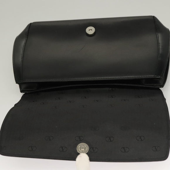 VALENTINO Shoulder Bag Leather Black Auth BA4347