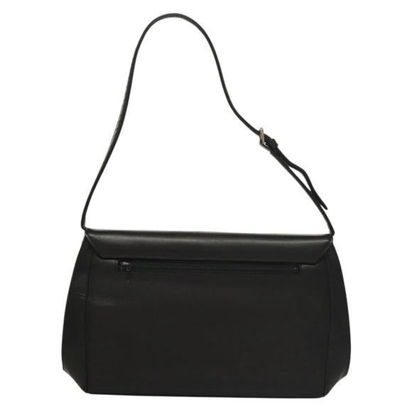 VALENTINO Shoulder Bag Leather Black Auth BA4347