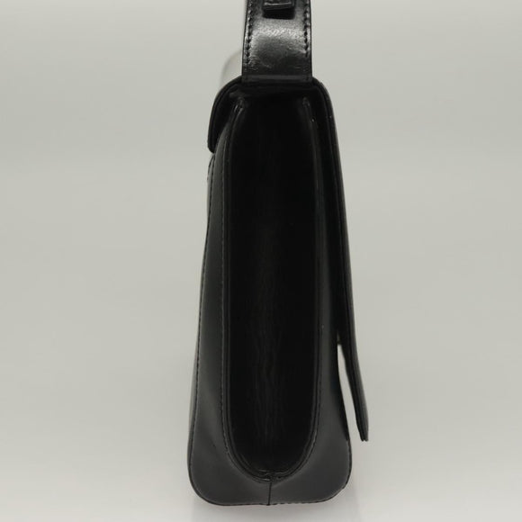 VALENTINO Shoulder Bag Leather Black Auth BA4347