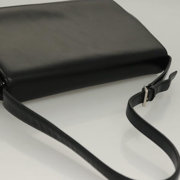 VALENTINO Shoulder Bag Leather Black Auth BA4347