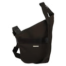 Salvatore Ferragamo Shoulder Bag Nylon Brown Silver Auth BA4348-1