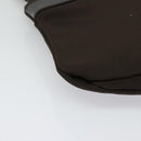 Salvatore Ferragamo Shoulder Bag Nylon Brown Silver Auth BA4348-10