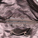 Salvatore Ferragamo Shoulder Bag Nylon Brown Silver Auth BA4348-16