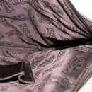 Salvatore Ferragamo Shoulder Bag Nylon Brown Silver Auth BA4348-17