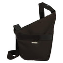 Salvatore Ferragamo Shoulder Bag Nylon Brown Silver Auth BA4348-2