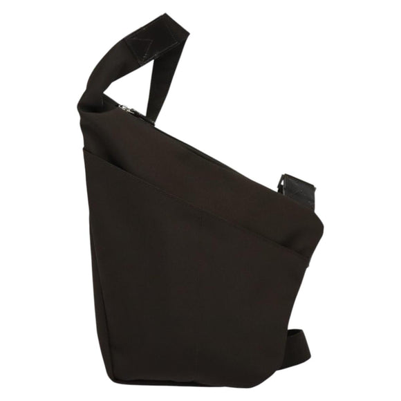 Salvatore Ferragamo Shoulder Bag Nylon Brown Silver Auth BA4348