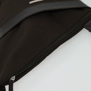 Salvatore Ferragamo Shoulder Bag Nylon Brown Silver Auth BA4348-6