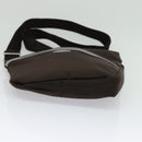 Salvatore Ferragamo Shoulder Bag Nylon Brown Silver Auth BA4348-9