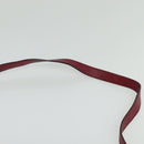 Chloe Margaret Hand Bag Leather 2way Wine Red Gold Auth BA4349-14