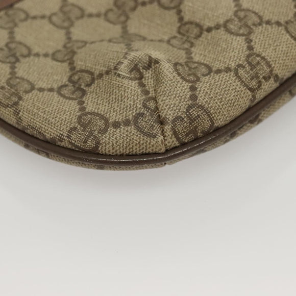 GUCCI GG Supreme Shoulder Bag PVC Beige Gold 904 02 020 Auth BA4350