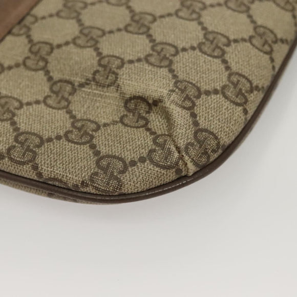 GUCCI GG Supreme Shoulder Bag PVC Beige Gold 904 02 020 Auth BA4350