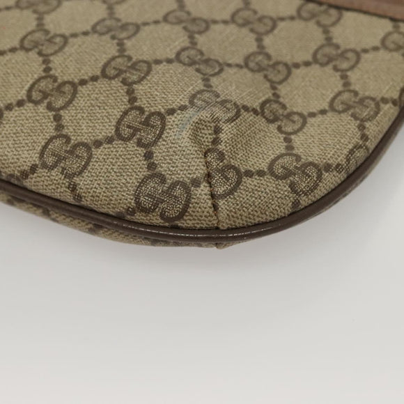 GUCCI GG Supreme Shoulder Bag PVC Beige Gold 904 02 020 Auth BA4350