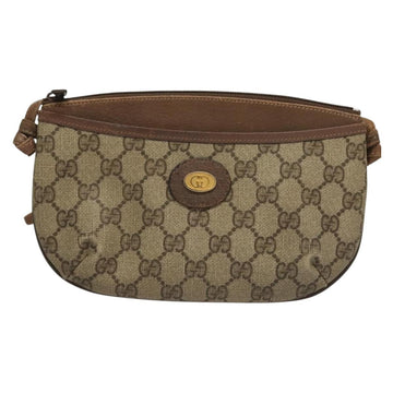 GUCCI GG Supreme Shoulder Bag PVC Beige Gold 904 02 020 Auth BA4350 - 0