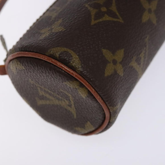 LOUIS VUITTON Monogram Papillon Pouch LV Auth BA4353
