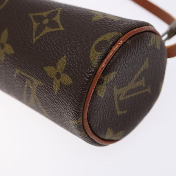 LOUIS VUITTON Monogram Papillon Pouch LV Auth BA4353