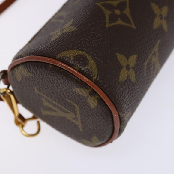 LOUIS VUITTON Monogram Papillon Pouch LV Auth BA4353