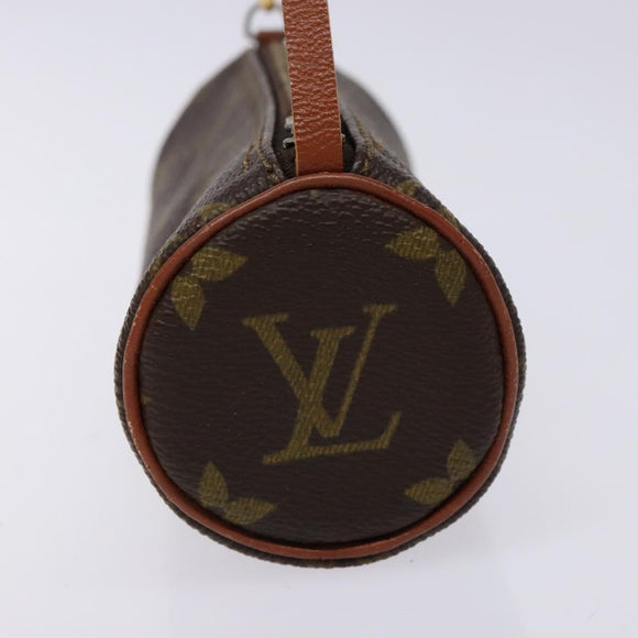 LOUIS VUITTON Monogram Papillon Pouch LV Auth BA4353