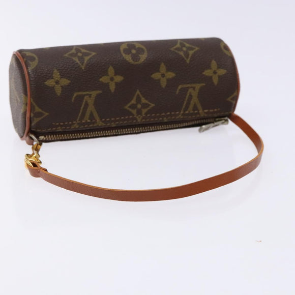 LOUIS VUITTON Monogram Papillon Pouch LV Auth BA4353