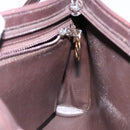 Christian Dior Shoulder Bag Leather Dark Brown Gold Auth BA4358-19