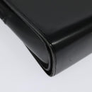 Christian Dior Shoulder Bag Leather Black Gold Auth BA4359-16