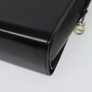 Christian Dior Shoulder Bag Leather Black Gold Auth BA4359-17