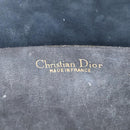 Christian Dior Shoulder Bag Leather Black Gold Auth BA4359-10